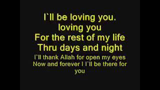 FOR THE REST OF MY LIFE- MAHER ZAIN LYRIC SONG.