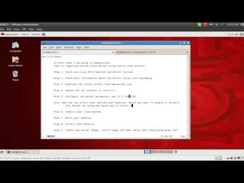 compiling a custom Linux kernel compiling a custom Linux kernel