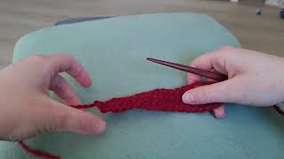 Nalbinding tutorial: how to turn to make a shawl - VEDA day 19