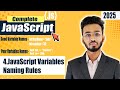 JavaScript Variable Naming Rules | Best Practices + Quiz |basic tutorial for beginners #codingbasics