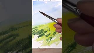 EASY Watercolor Landscape for Beginners