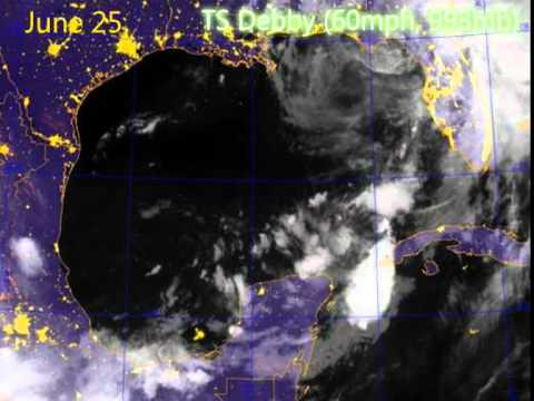 Tropical Storm Debby (2012) - Update 1 - YouTube