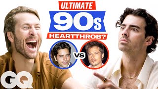 Joe Jonas & Glen Powell Debate the Ultimate 90s Heartthrob: Brad Pitt vs. John Stamos | GQ