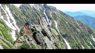 180622奥穂高岳南稜ルートをゆく