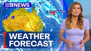 Australia Weather Update: Two cyclones developing on the east and west | 9 News Australia