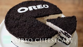 みんな大好きオレオチーズケーキを作ってみた☆-No Bake Oreo Cheesecake-