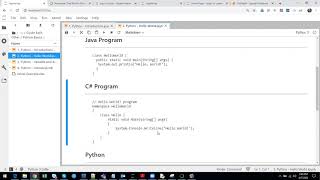 2. Python in Tamil - Hello World