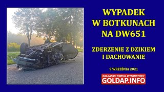 Wypadek w Botkunach na DW651