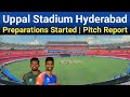 Uppal Stadium Hyderabad Preparations Started | Rajive Gandhi Stadium Pitch Report Ind vs Ban