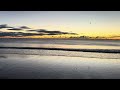 breezy october morning on new england beach at sunrise gentle waves relaxing view 4k