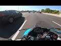 cbr600rr mobbing with h2