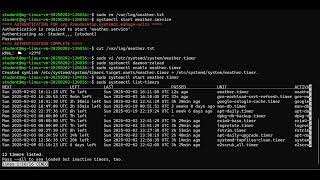 Linux systemd Tutorial - Create weather.timer