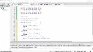 C Tutorial - 9 - Switch Statement with User Input