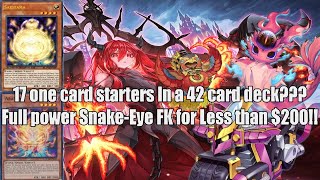 BUDGET Snake Eye Fire King ABSOLUTE Pile Deck | Superheavy Samurai | -$200 | EDOPro | Yu-Gi-Oh!