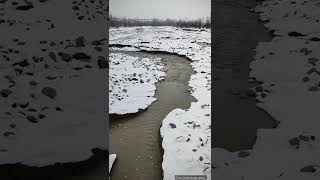 Snowy River | FP_YT_Shorts | Kashmir | Snowfall Shorts #trending #snow  #youtubeshorts  #winter