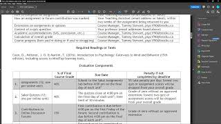 SAKAI Tutorial Video: Syllabus
