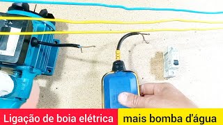 Como ligar boia elétrica mais bomba d'água em tensão de 127 volts a uma rede bifasica