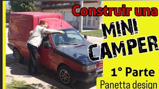 MINI CAMPER  part. 1🥰 ECONOMICA 🥰 FIAT FIORINO panetta design