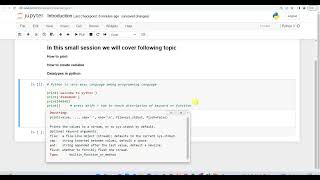 How to launch python from Anaconda | Basic Introduction | Data types