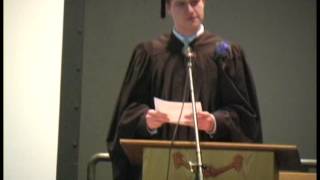 Valedictorian David's Speech Commencement 2012
