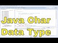 20x - Learn Java Character Data Type - Exercise 1