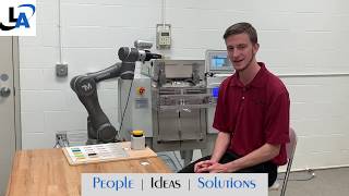 Omron TM Collaborative Robot Integrated with Industrial Bagging Machine