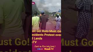 Ruto Must Go! Ruto Must Go! Ruiru Residents Protest over their Grabbed Lands#WueehTV