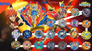 Beyblade Burst God 【Sieg Xcalibur VS ALL Season2】 marathon 베이블레이드 버스트 갓 지크 엑스칼리버 VS 올시즌2 마라톤 배틀