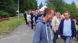 Dożynki Wojewódzkie 2018, Gryfów Śląski. Przemarsz korowodu na planty nad Kwisą, cz.II