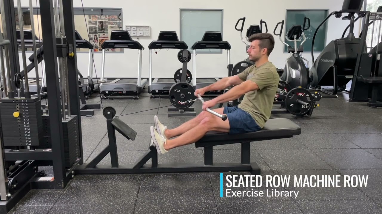 Seated Row Machine Row Youtube