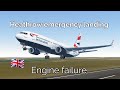 British Airways B737 emergency landing in Heathrow Airport [ Infinite Flight Simulator]