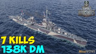 World of WarShips | Leberecht Maass | 7 KILLS | 138K Damage - Replay Gameplay 4K 60 fps