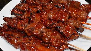 Beef BBQ on Bamboo Stick Recipe (Filipino Style)