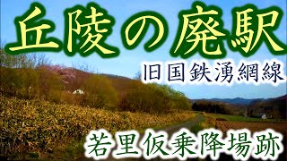 【丘の廃駅】旧国鉄湧網線・『若里仮乗降場跡』【地形の痕跡】