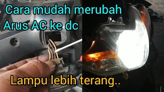 Pasang lampu LED dan Merubah arus AC ke DC absolute revo