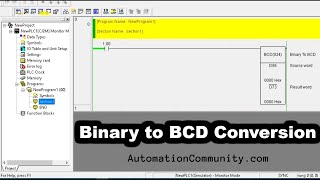 BCD program 0 TO 15 using PLC