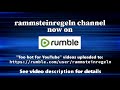 Rammsteinregeln Channel Announcement 08/20/2021