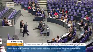 Bundestag: Debatte zum Thema Betreuungsgeld am 05.11.2015