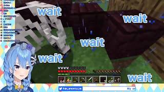 Hoshimachi Suisei goes crazy over horses [Hololive Minecraft] | 星街すいせい | ホロ鯖 スケルトン ホース？！