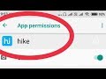 Fix Hike Problem Solve || And All Permission Allow Hike App in Xiaomi Redmi Note 5 Pro