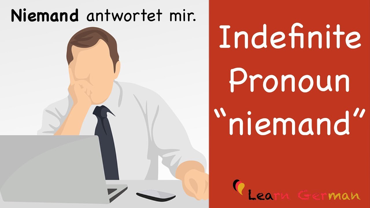 Learn German | German Grammar | Indefinite Pronoun "niemand" | A1 | A2 ...