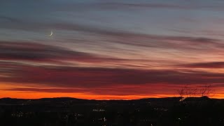 Spectacular colourful Sunset in the beginning of Januar with Air 3S