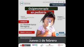 Oxigenoterapia en pediatria