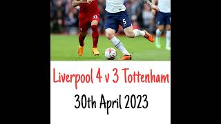 Liverpool 4 v 3 Tottenham Hotspur - All The Goals - (5Live) Radio Broadcast 30/04/2023