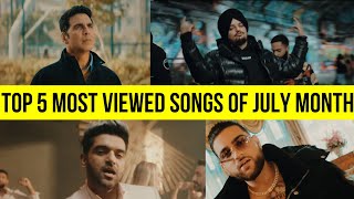 Top 5 Most Viewed Punjabi Songs Of July 2021 - Sidhu Moose Wala, Karan Aujla Ammy Virk Guru Randhawa
