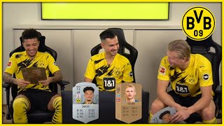 "My passing is ridiculous!" | Haaland & Sancho rate their first ever FUT Card