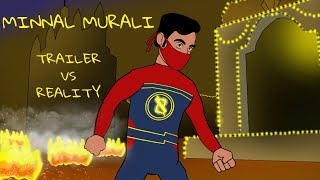 Minnal Murali Trailer vs reality | Tovino thomas | Minnal murali spoof | 2d funny animated