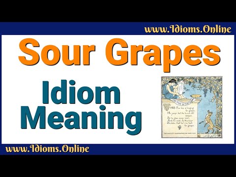 What does sour grapes mean in psychology?