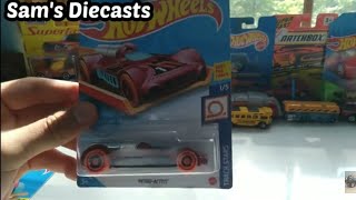 2021 Hot Wheels Retro-Active Track Stars #1/5 Mattel Diecast car Unboxing and Review