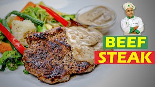 বিফ স্টেক | Pan Seared Steak | সহজ বিফ স্টেক বানানোর রেসিপি | Beef Steak Recipe |Chef Nadim’s Recipe